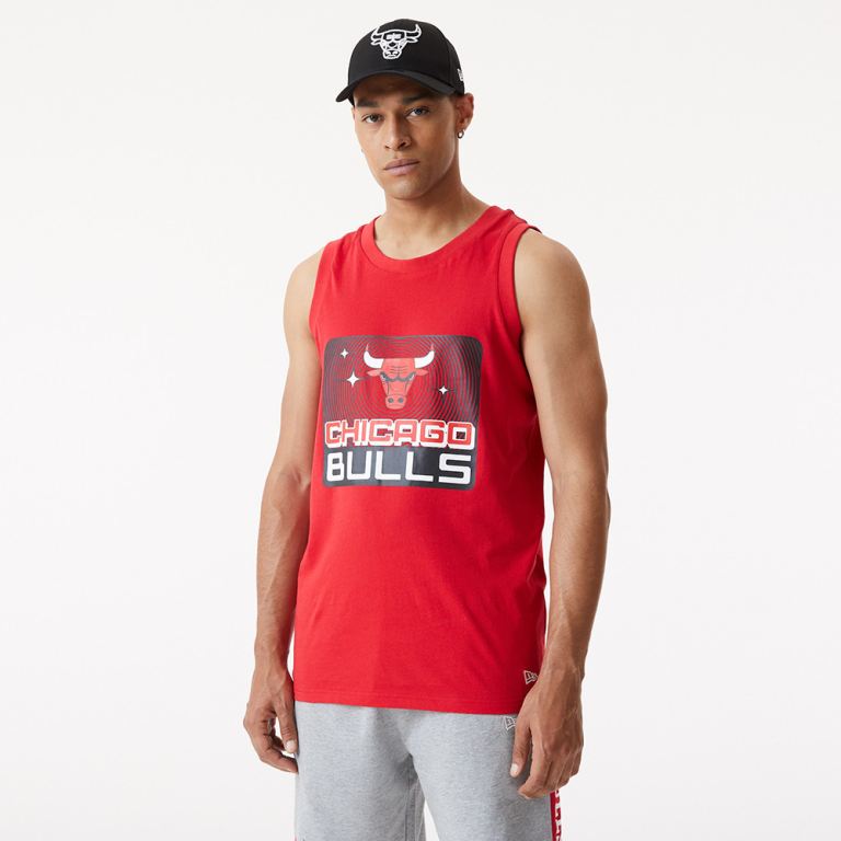 Ropa New Era Nba Rojos - Chicago Bulls Graphic Tank Top 58612VKMB